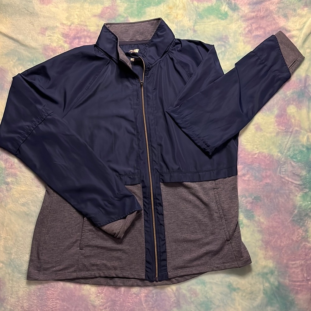 LIKE NEW! Lightweight workout jacket with hood